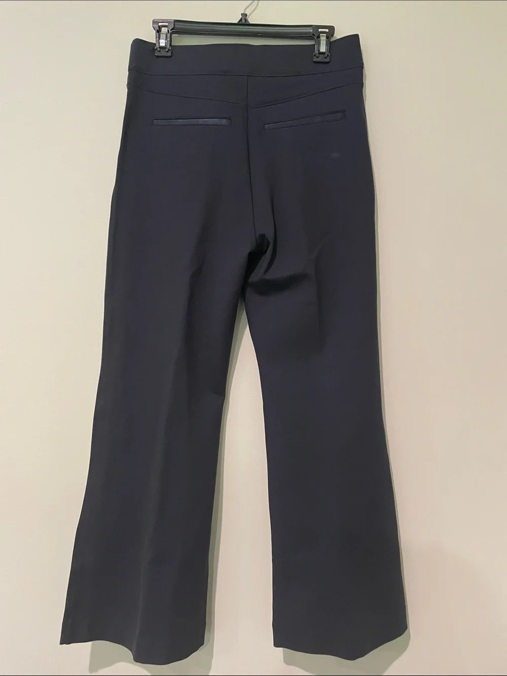SPANX Perfect Pant High Rise Flare Ponte Navy Blue size XLP